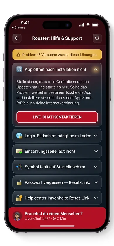 Rooster App — häufige Probleme & Lösungen – Rooster
